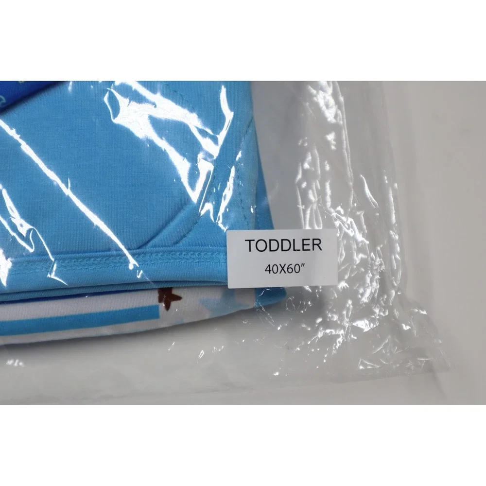 High‎ Society Bamboo Light Blue Carhartt Quilted Bamboo Toddler Blanket 40x60